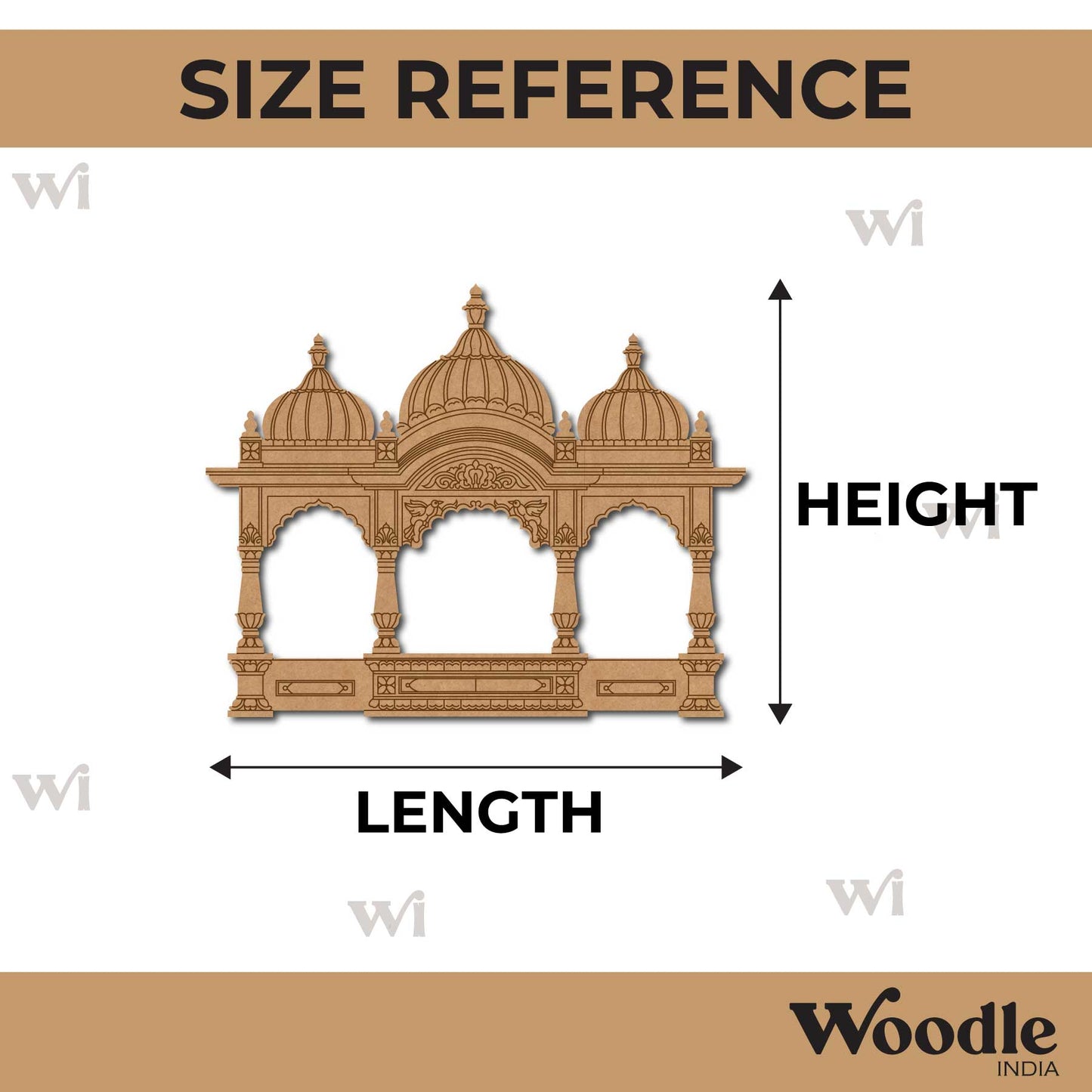 Jharokha Window Pre Marked MDF Design 3