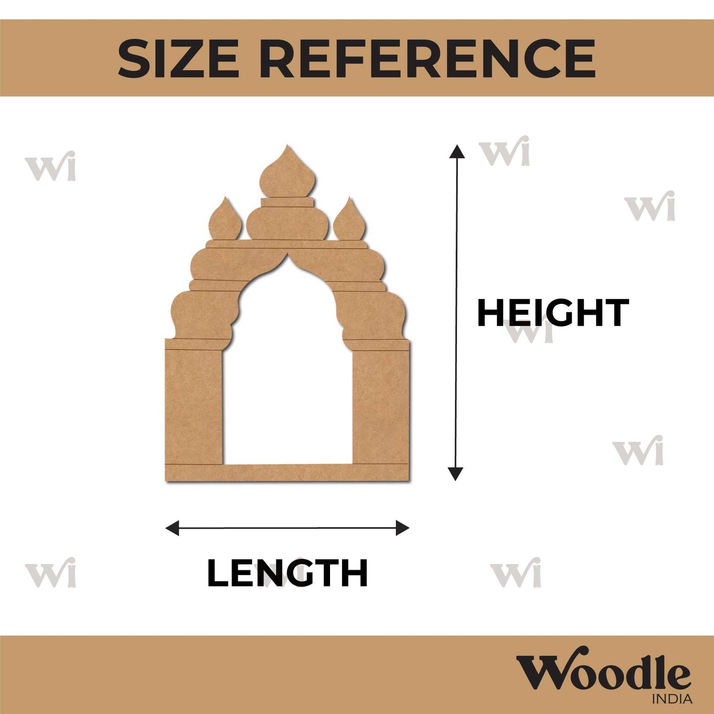 Jharokha Window Pre Marked MDF Design 4