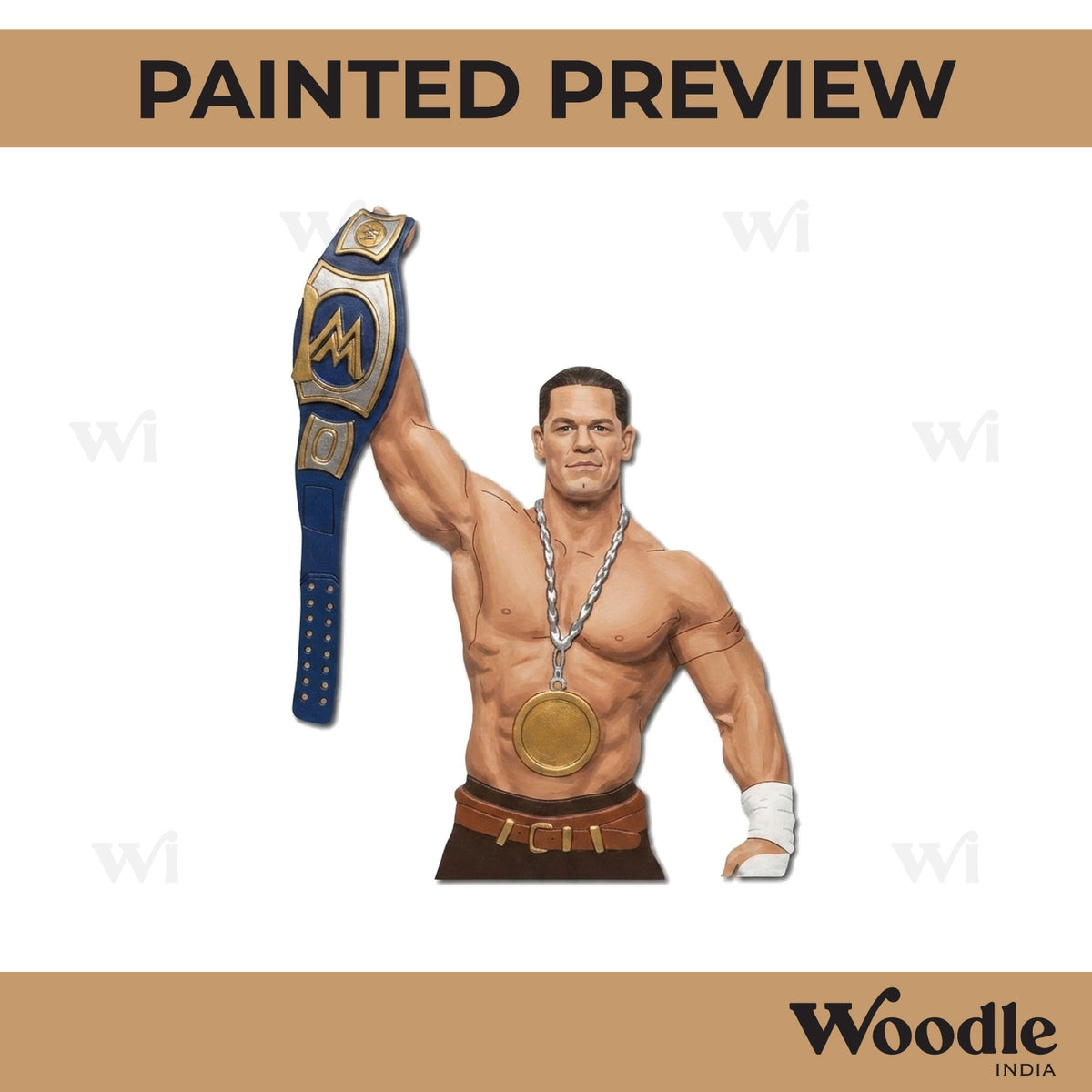 John Cena WWE Wrestler Pre Marked MDF Design 1