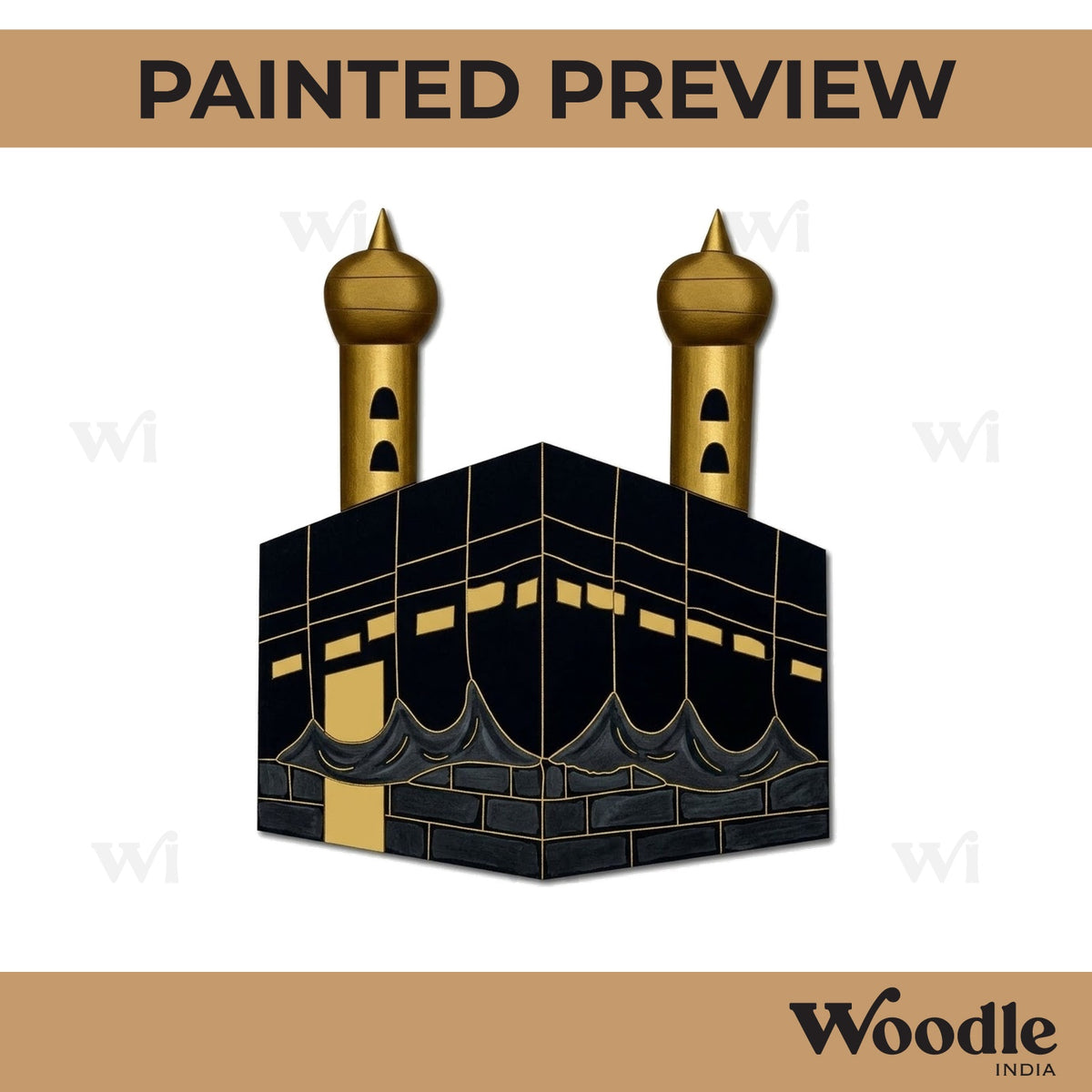Kaaba Masjid Islamic Pre Marked MDF Design 1