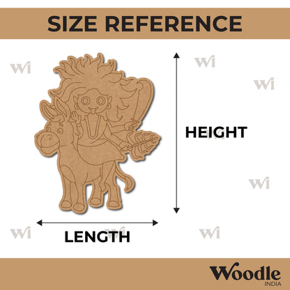 Kaalratri Goddess Durga Pre Marked MDF Design 1