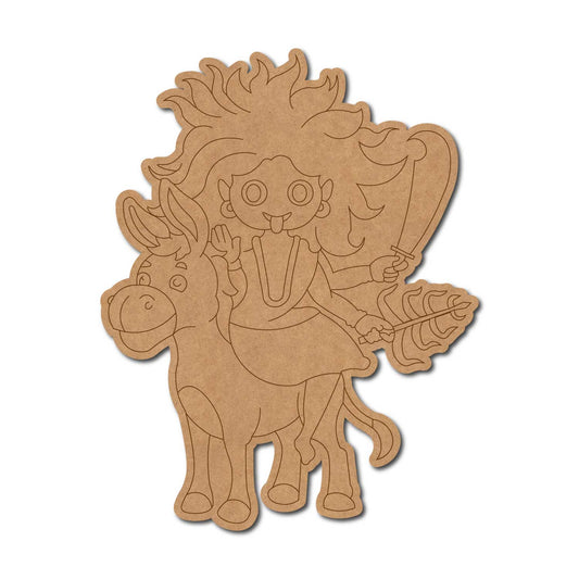 Kaalratri Goddess Durga Pre Marked MDF Design 1