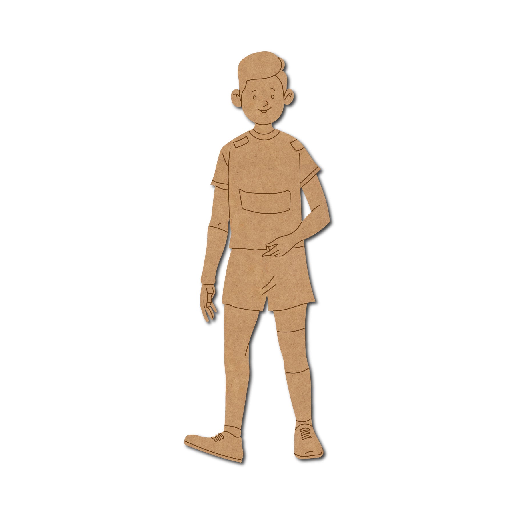 Kabaddi Player Pre Marked MDF Design 1 – Woodle India