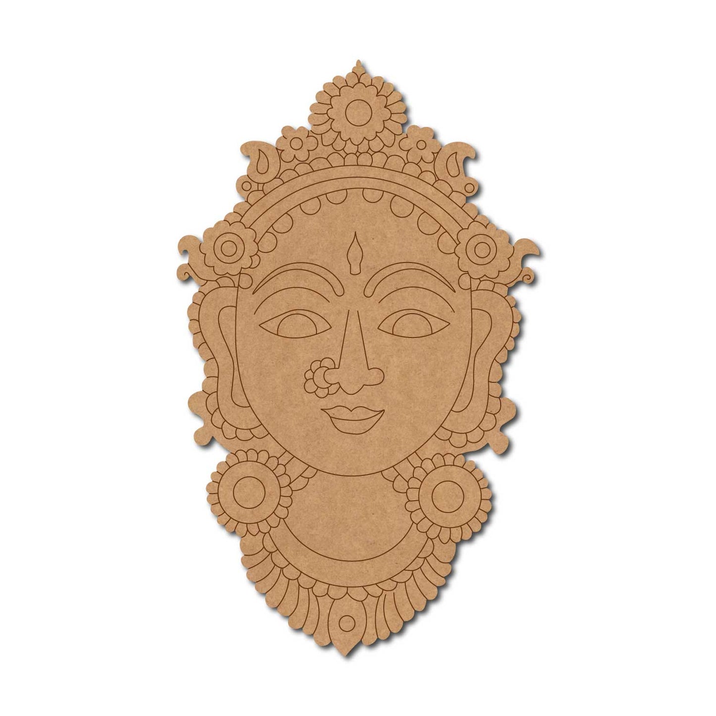 Kalamkari Woman Pre Marked MDF Design 3