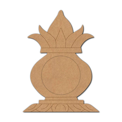 Kalash Matka Diya Tealight Holder Pre Marked MDF Design 1