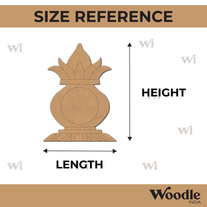 Kalash Matka Diya Tealight Holder Pre Marked MDF Design 1