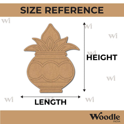 Kalash Matka Reusable Rangoli Base MDF Design 2