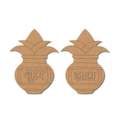 Kalash Matka Shubh Labh Base MDF Design 1