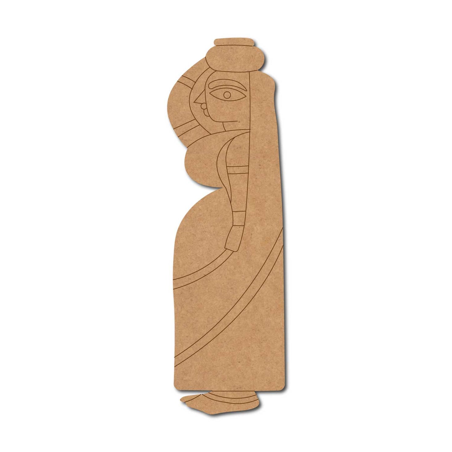 Kalighat Woman Pre Marked MDF Design 1