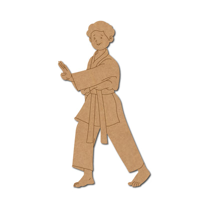 Karate Boy Pre Marked MDF Design 2