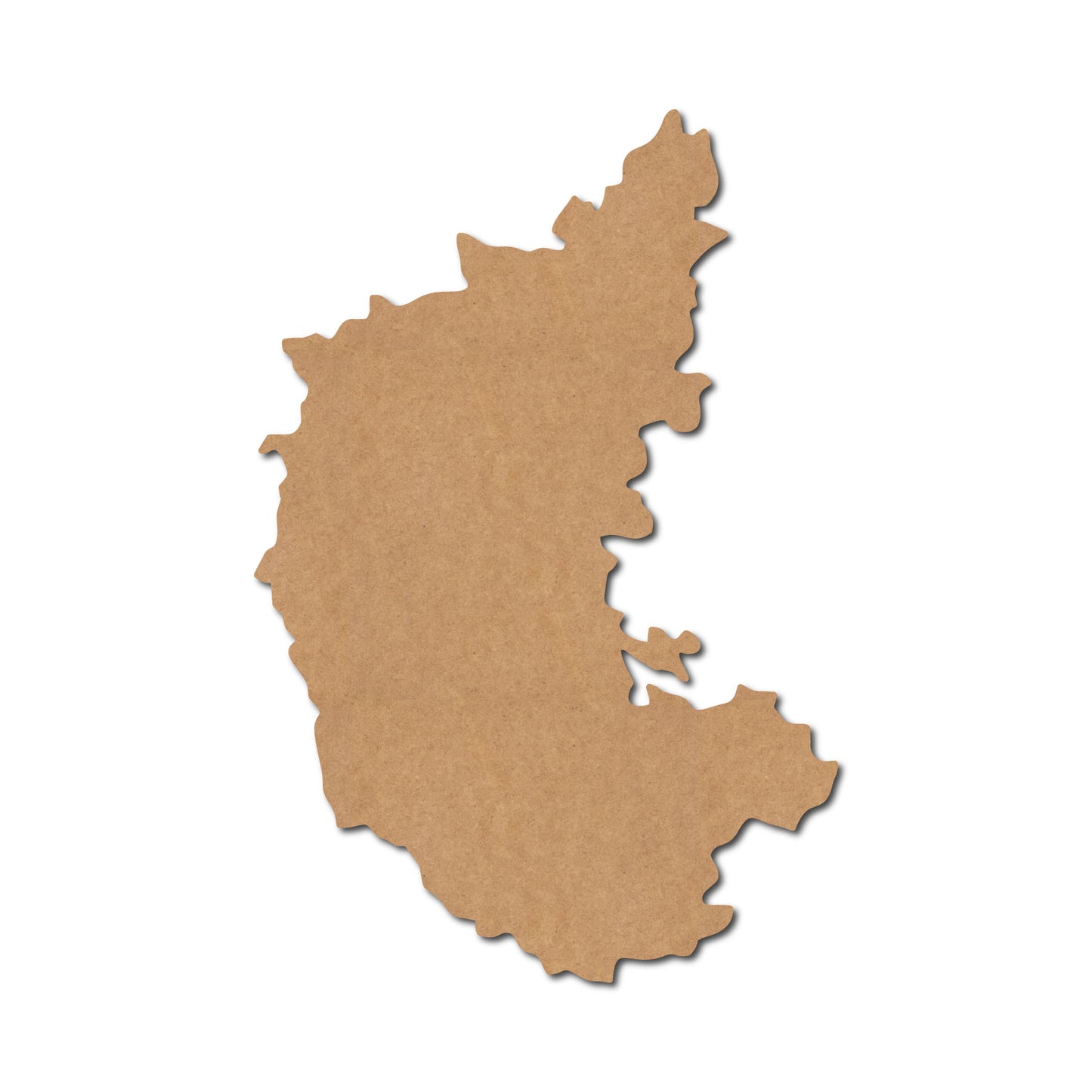 Karnataka Map Cutout MDF Design 1