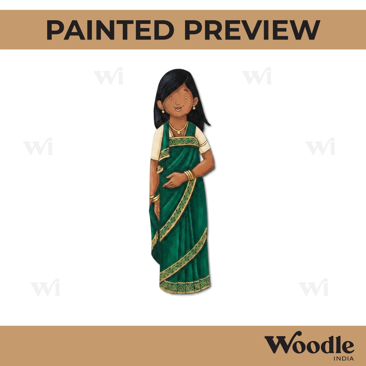 Karnataka Woman Pre Marked MDF Design 1