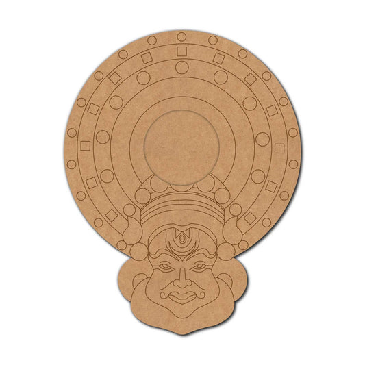 Kathakali Diya Tealight Holder Pre Marked MDF Design 1