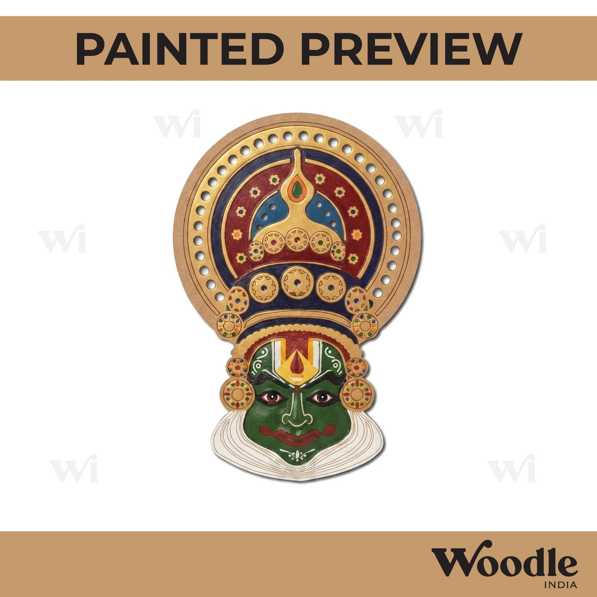 Kathakali Pre Marked MDF Design 2