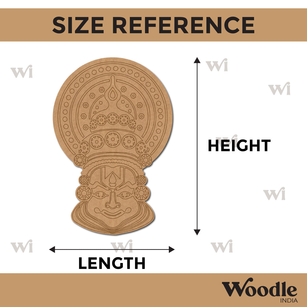 Kathakali Pre Marked MDF Design 2