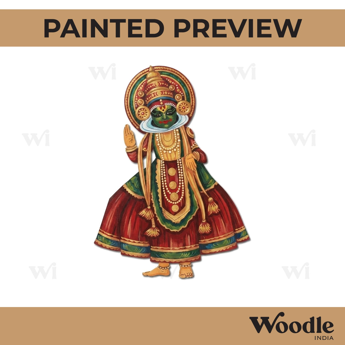 Kathakali Pre Marked MDF Design 4