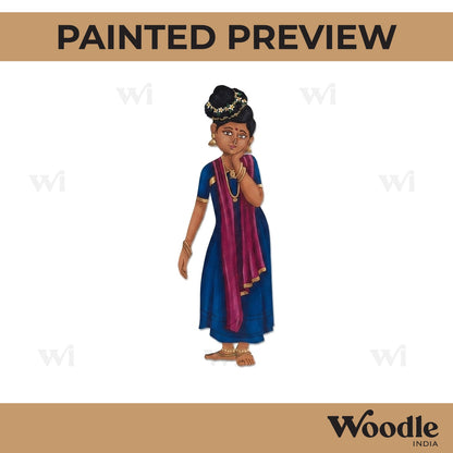 Kerala Woman Pre Marked MDF Design 2