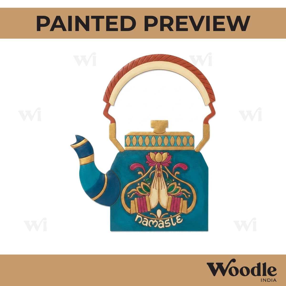 Kettle Namaste Pre Marked MDF Design 1