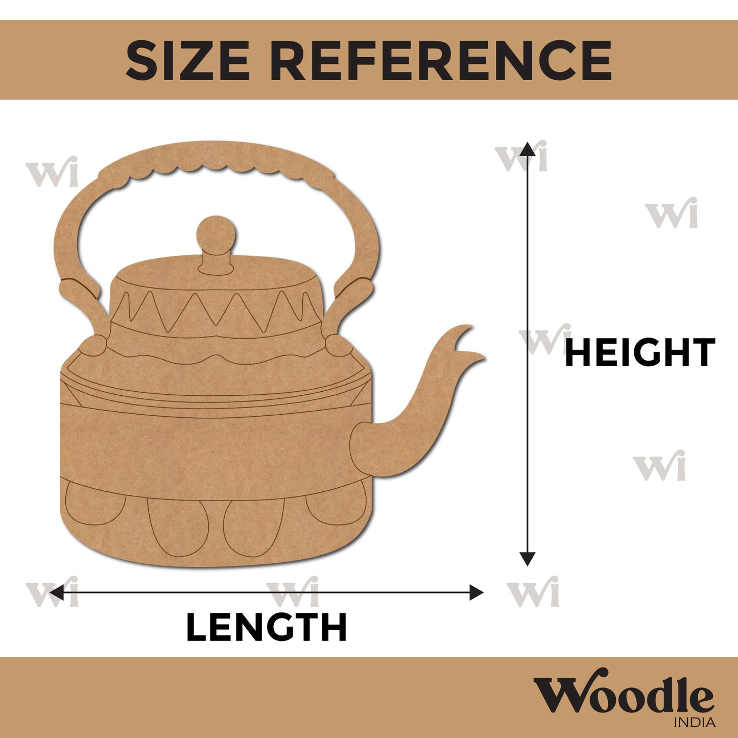 Kettle Pre Marked MDF Design 1