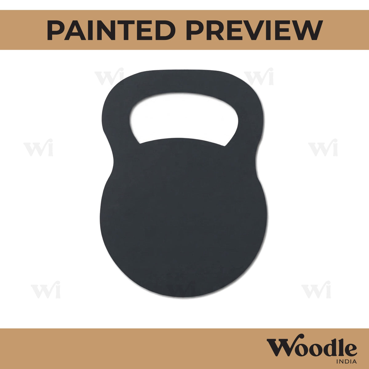 Kettlebell Cutout MDF Design 1