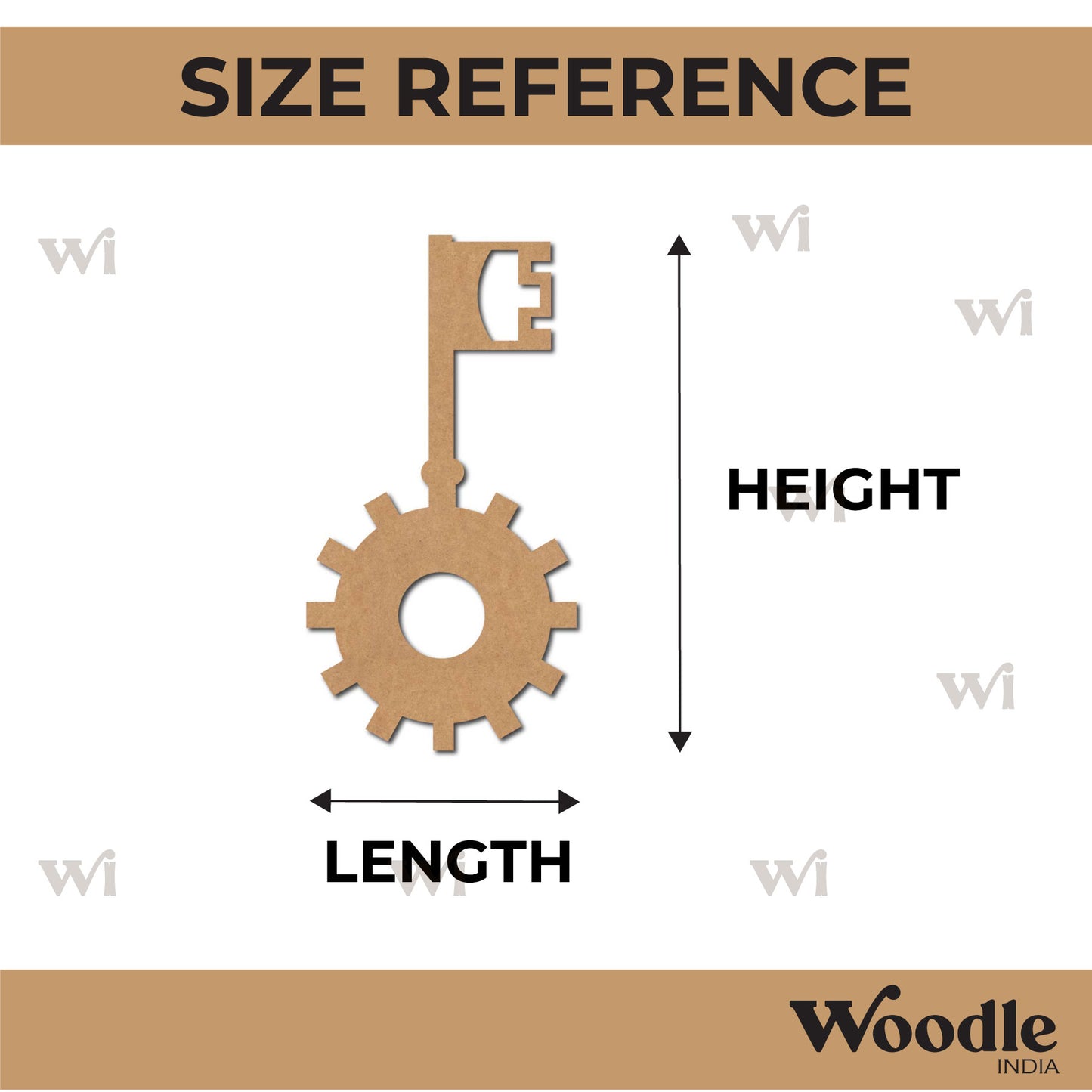 Key Cutout MDF Design 15