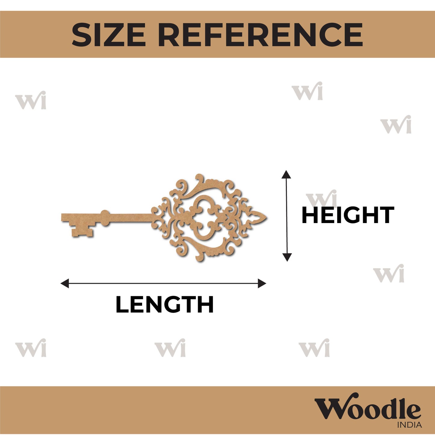 Key Cutout MDF Design 4