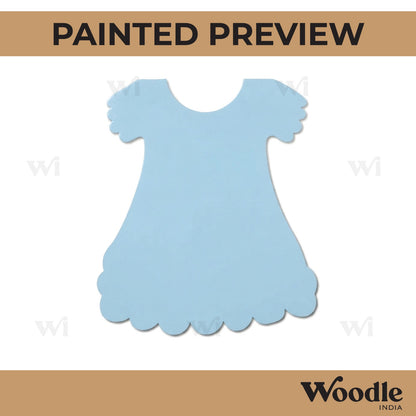 Kids Frock Cutout MDF Design 1