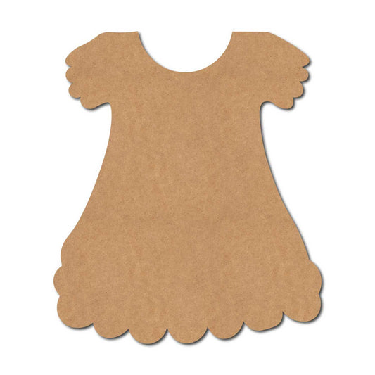 Kids Frock Cutout MDF Design 1