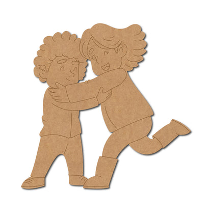 Kids Playing Pre Marked MDF Design 1