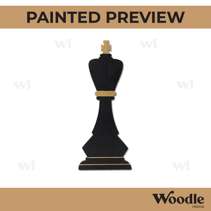 King Chess Cutout MDF Design 1