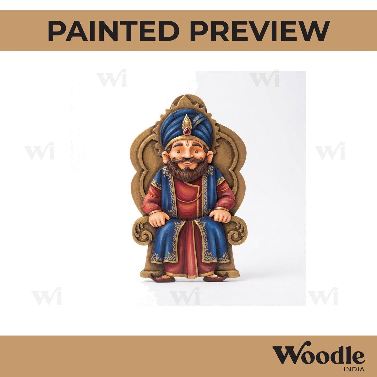 King Dashrath Pre Marked MDF Design 1