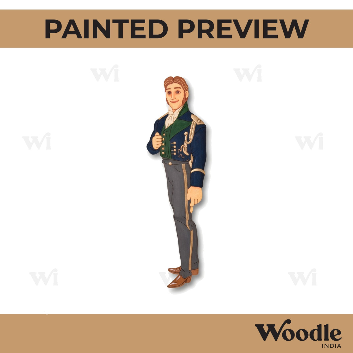 King Frozen Cartoon Pre Marked MDF Design 1