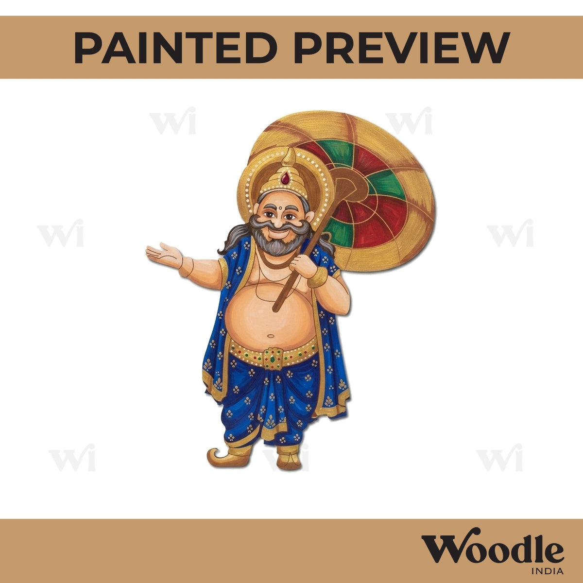 King Mahabali Pre Marked MDF Design 2
