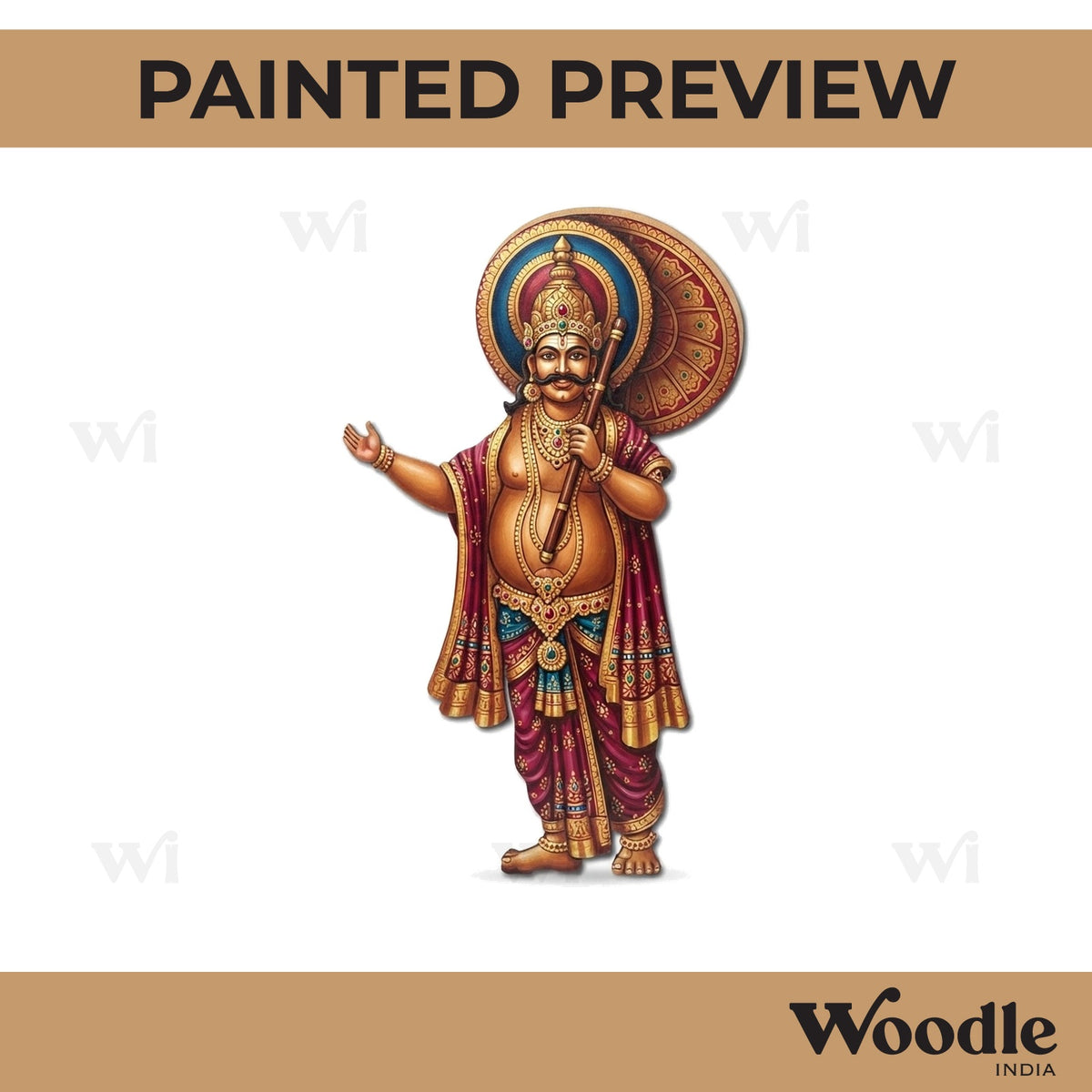 King Mahabali Pre Marked MDF Design 3