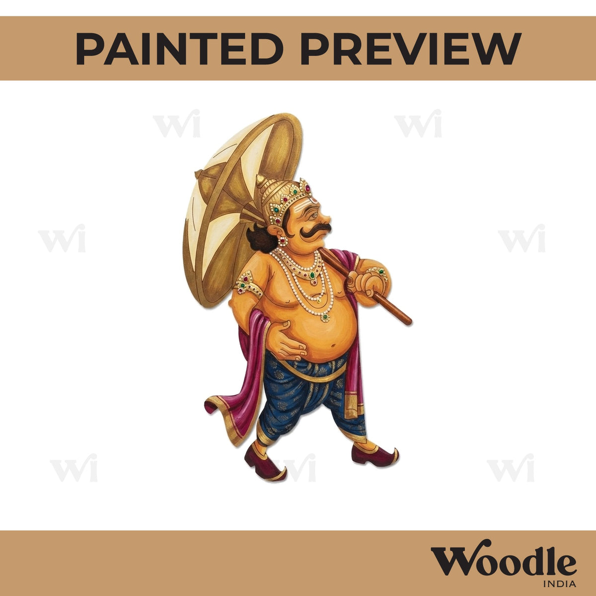 King Mahabali Pre Marked MDF Design 4