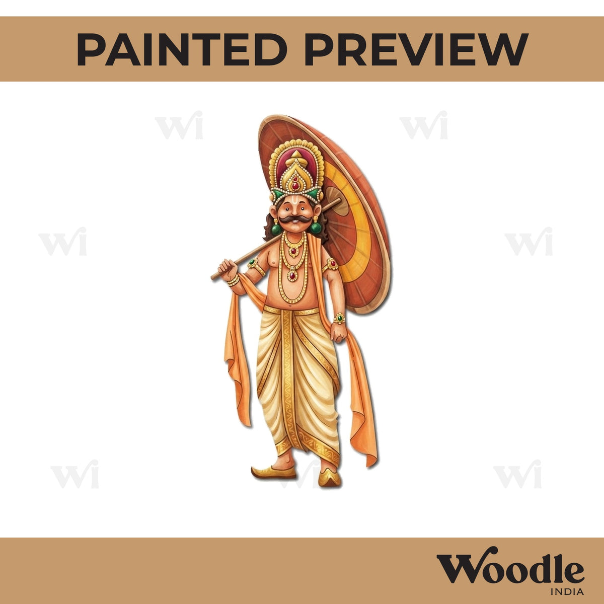 King Mahabali Pre Marked MDF Design 5