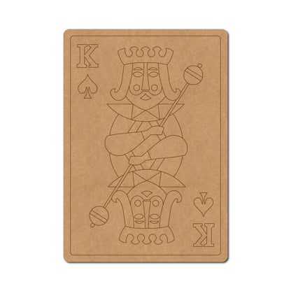 King Poker Card Pre Marked MDF Design 1