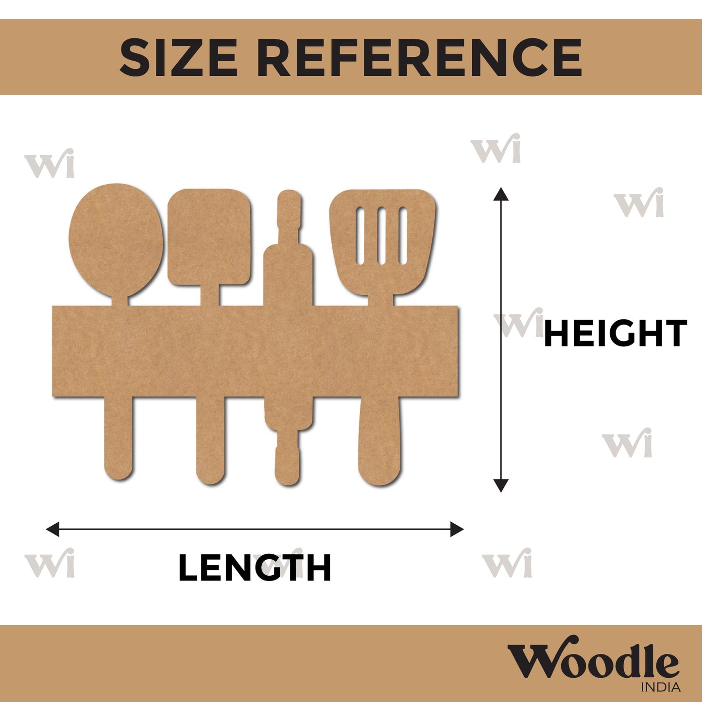 Kitchen Base Cutout MDF Design 1