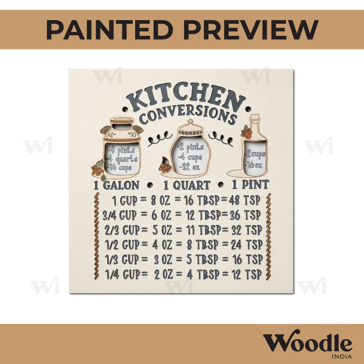 Kitchen Conversion Pre Marked Base MDF Design 1