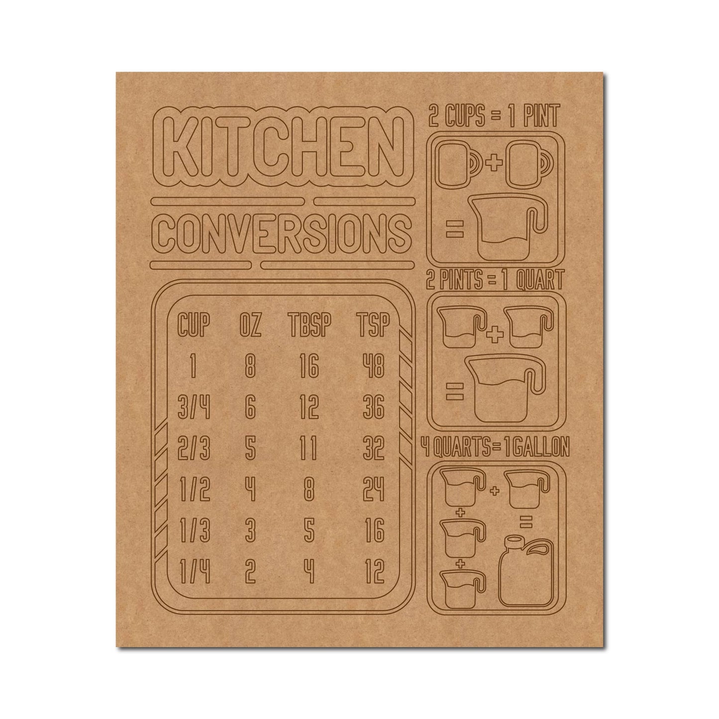Kitchen Conversion Pre Marked Base MDF Design 2