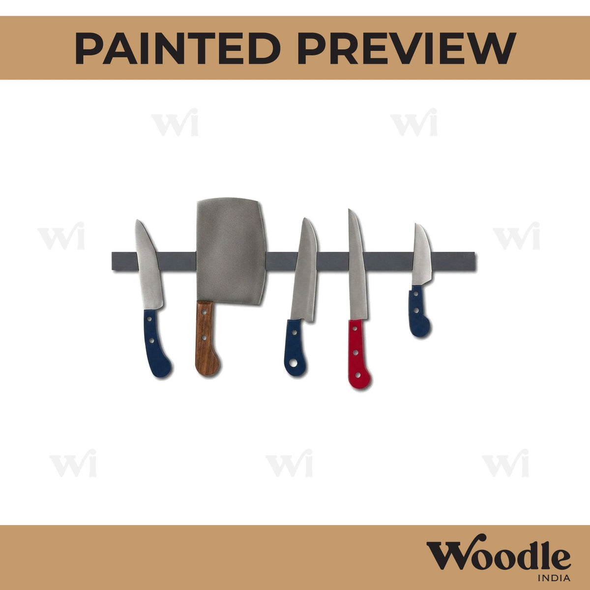 Kitchen Knives Pre Marked MDF Design 1