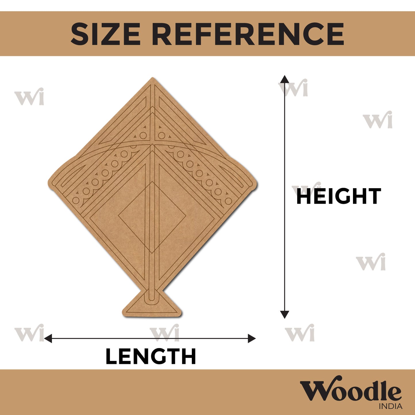 Kite Pre Marked MDF Design 1