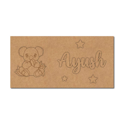 Koala Kids Nameplate MDF Design 1