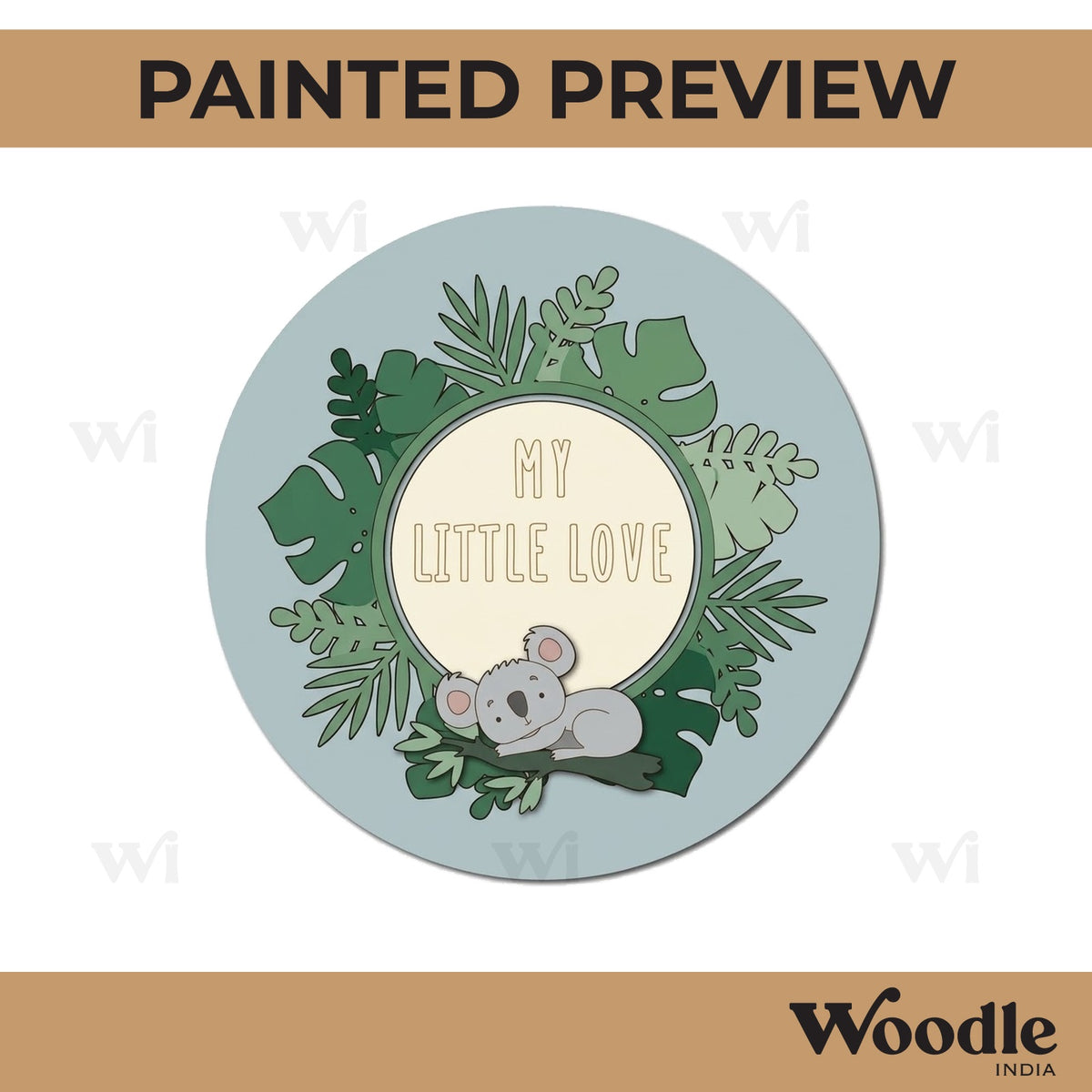 Koala Nameplate MDF Design 1