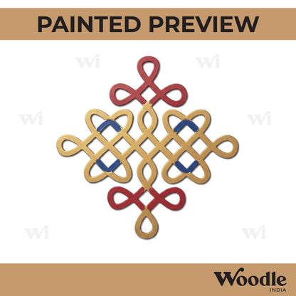 Kolam Muggu Pattern Cutout MDF Design 1