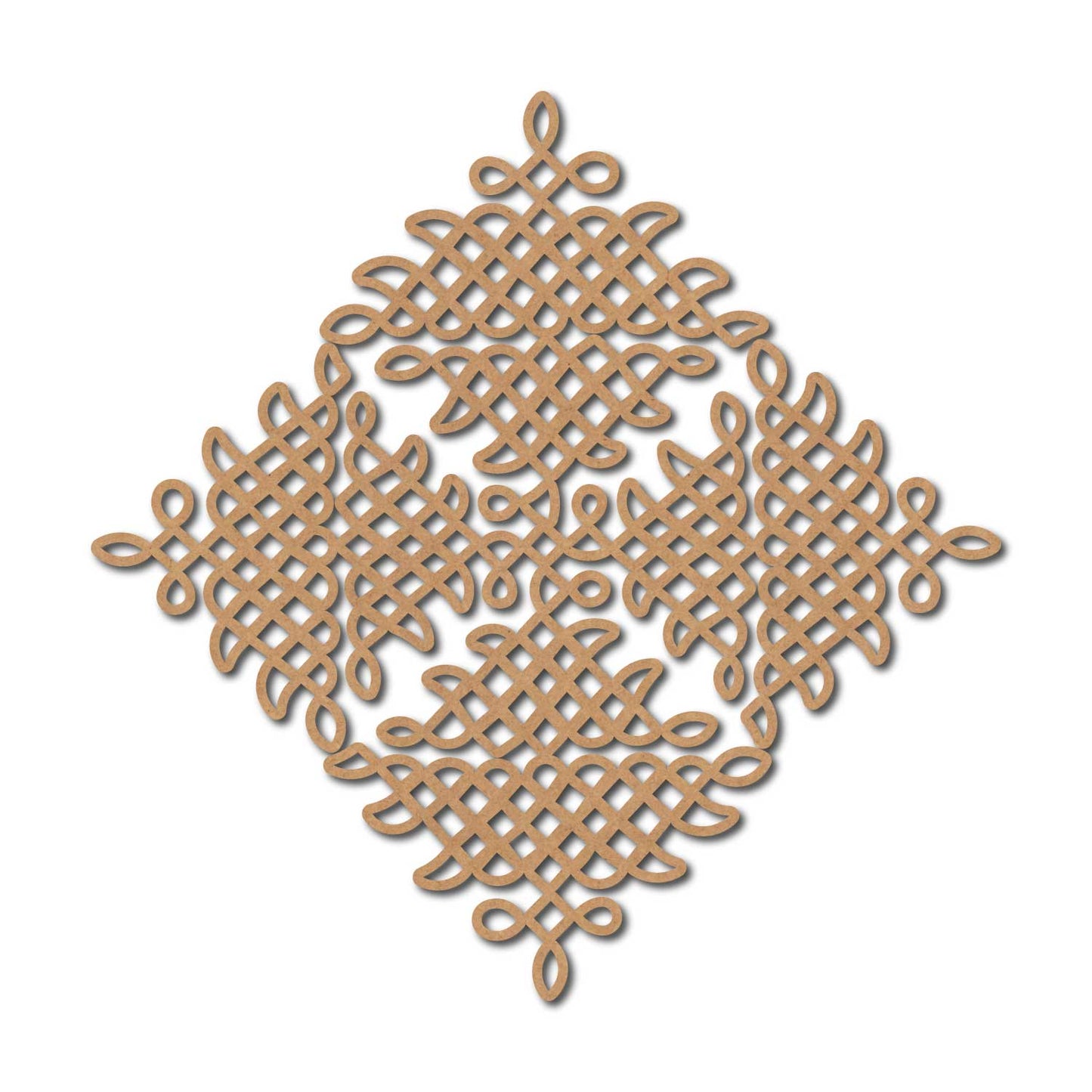 Kolam Muggu Pattern Cutout MDF Design 14