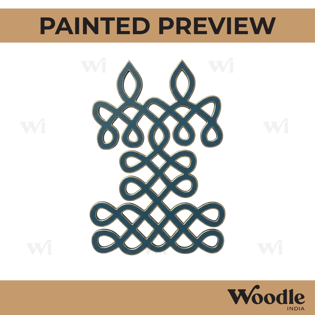 Kolam Muggu Pattern Cutout MDF Design 15