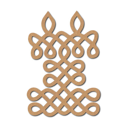 Kolam Muggu Pattern Cutout MDF Design 15