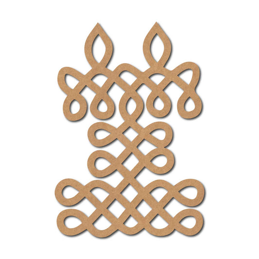Kolam Muggu Pattern Cutout MDF Design 15