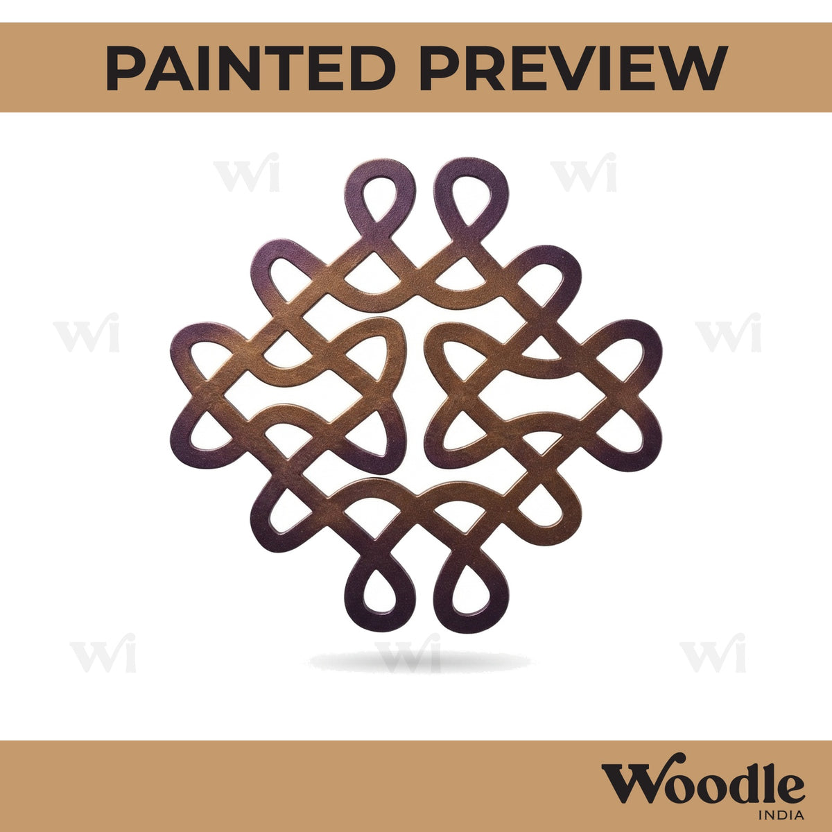 Kolam Muggu Pattern Cutout MDF Design 18